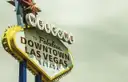 The Welcome to Fabulous Downtown Las Vegas sign