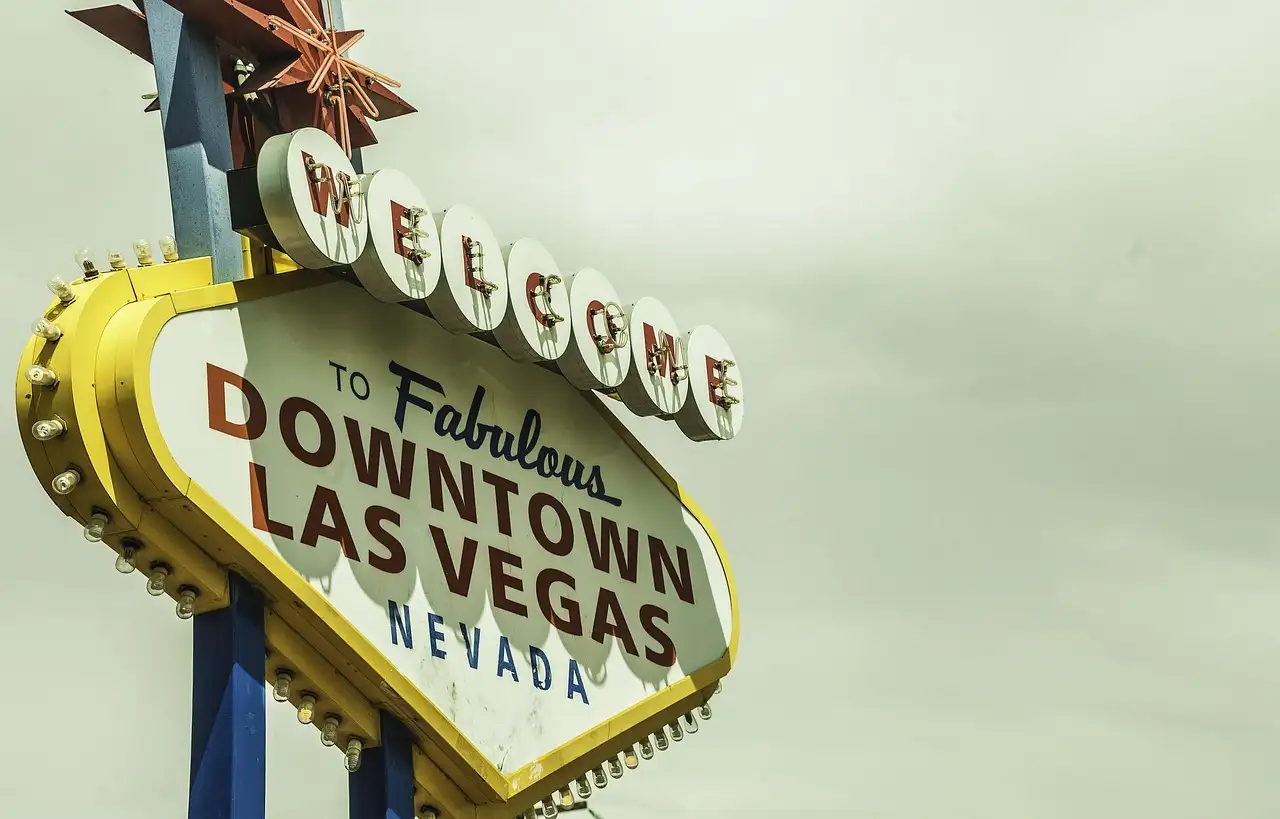 The Welcome to Fabulous Downtown Las Vegas sign